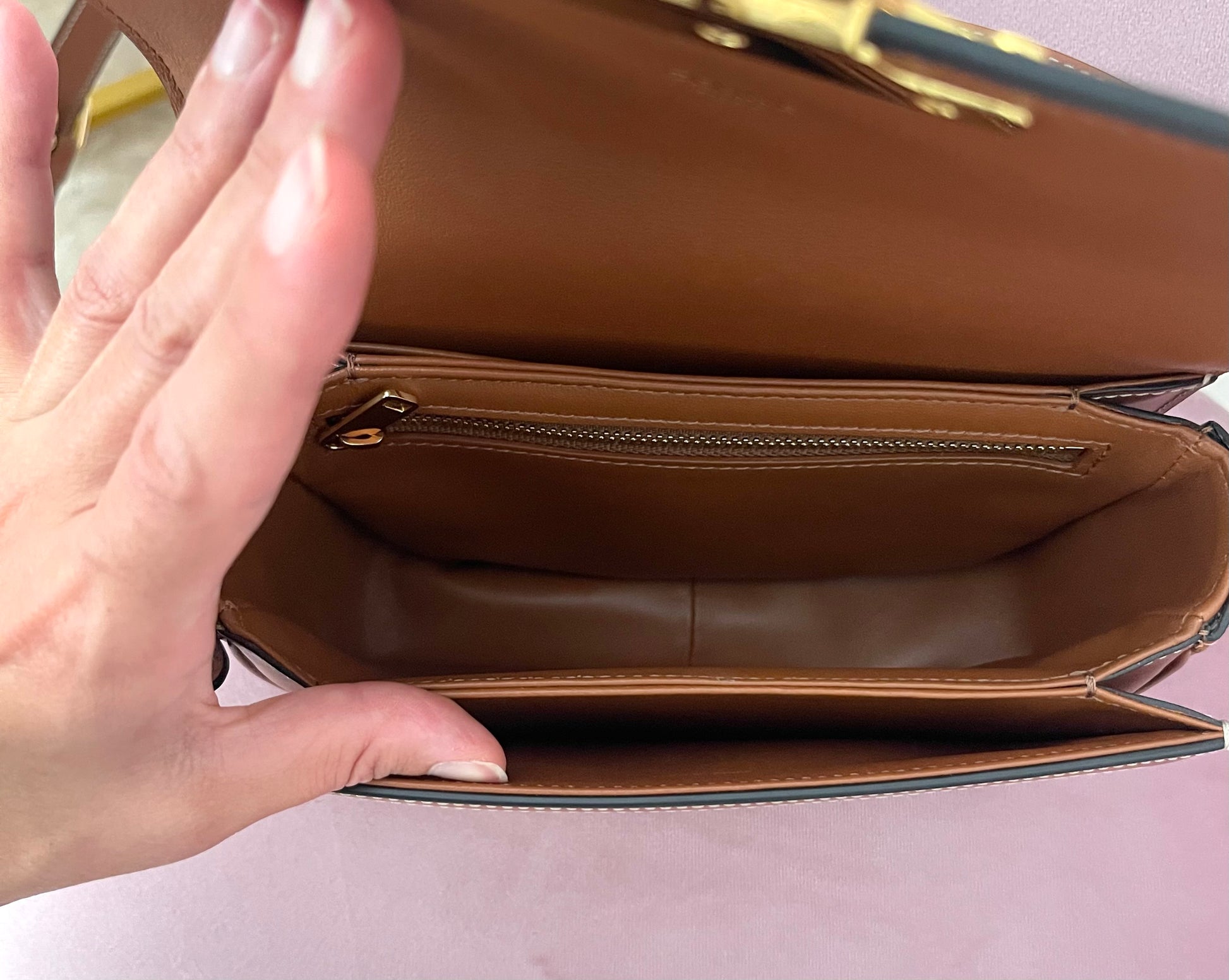 Borsa Teen Triomphe in tela Triomphe Celine