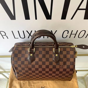 Borsa Speedy 30 Damier Ebène Louis Vuitton