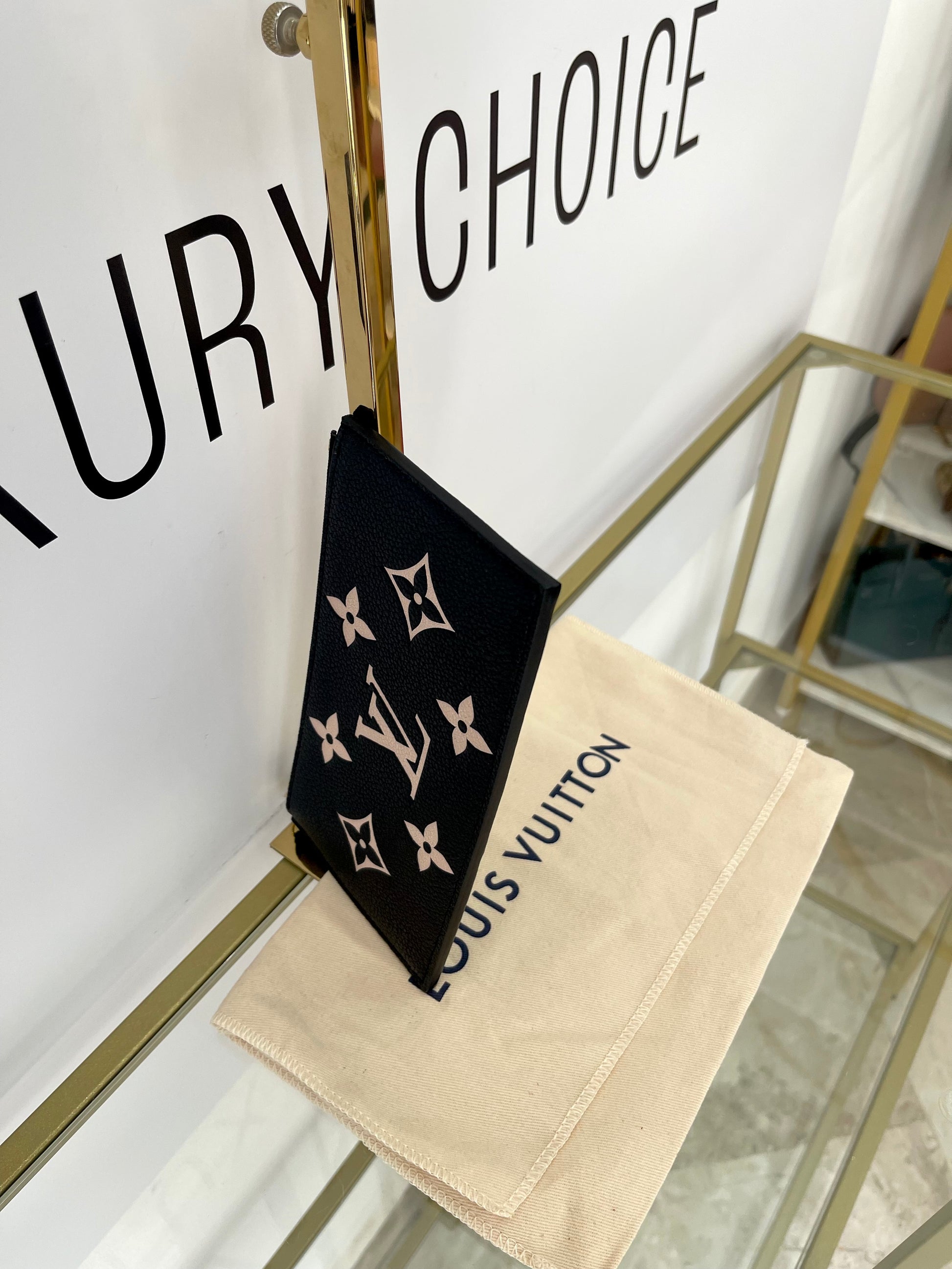 Pochette Félicie Monogram Empreinte Bicolor Louis Vuitton