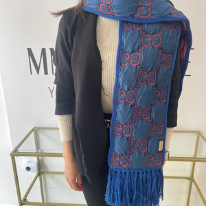 Sciarpa GG Trapuntata rosa/blu Gucci