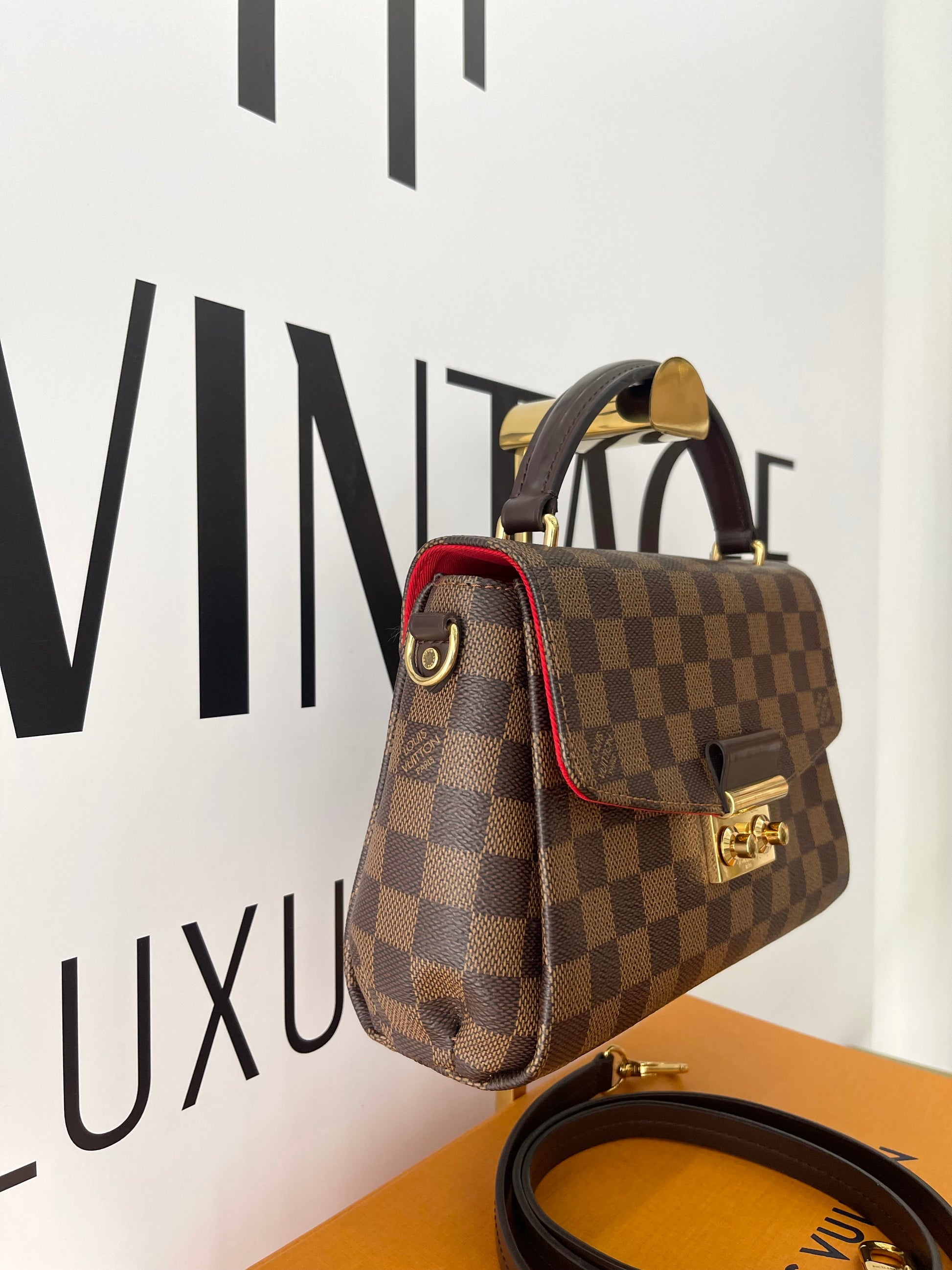 Borsa Croisette Damier Ebène Louis Vuitton