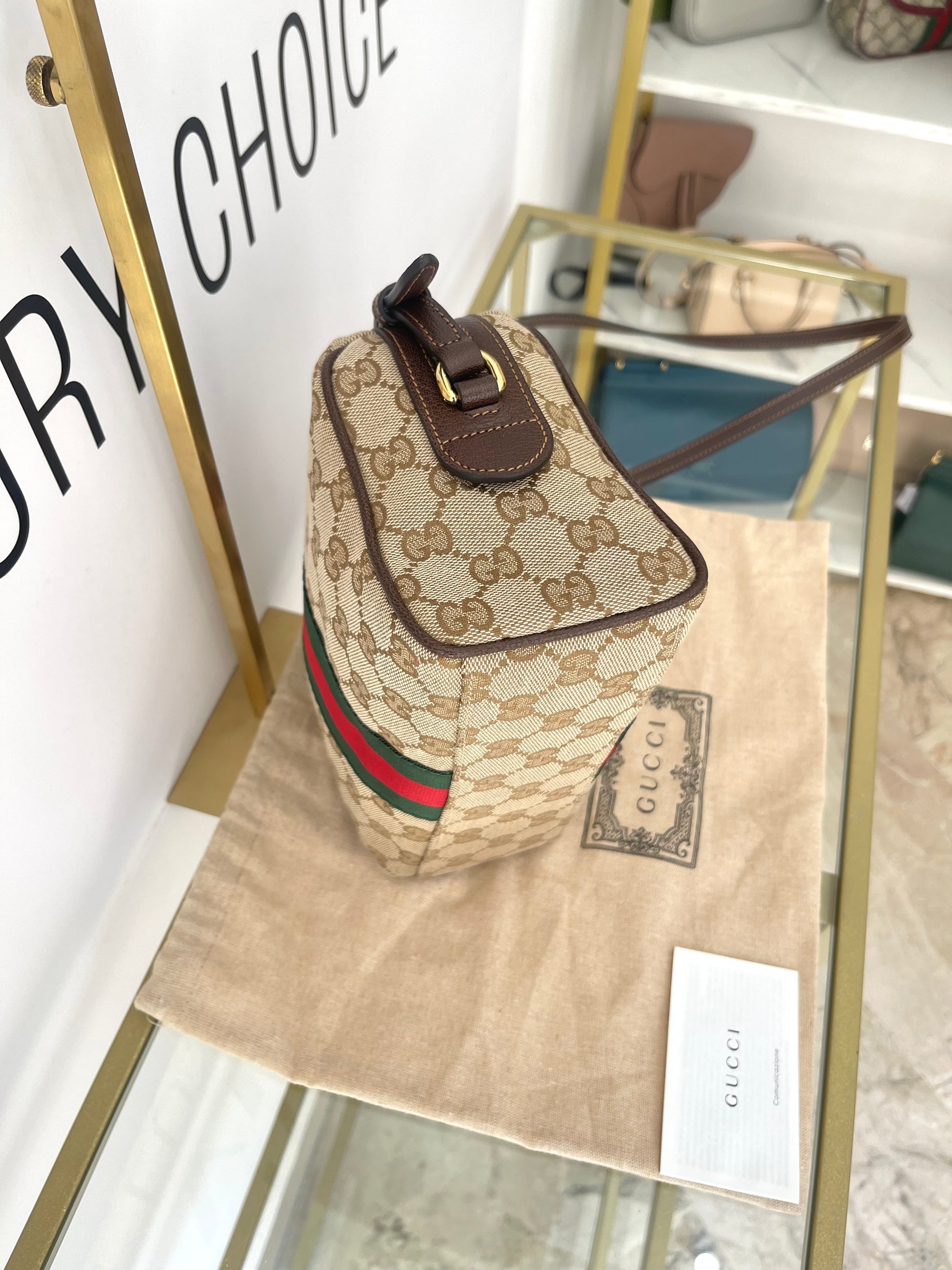 Borsa Camera Bag Horsebit Web Gucci