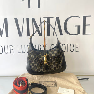 Borsa Jackie 1961 Denim Nero Gucci