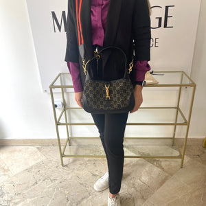 Borsa Jackie 1961 Denim Nero Gucci