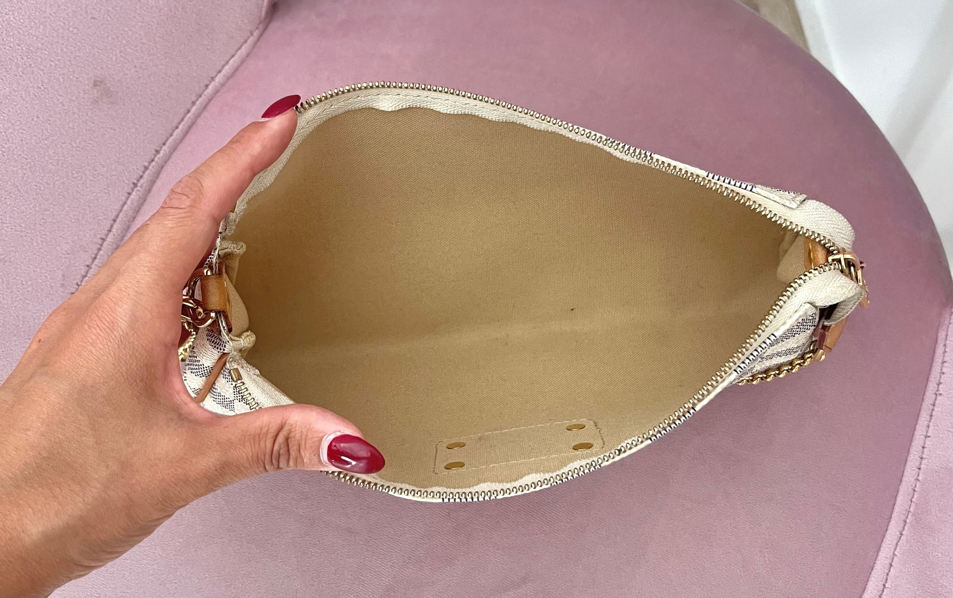 Pochette Eva Damier Azur Louis Vuitton
