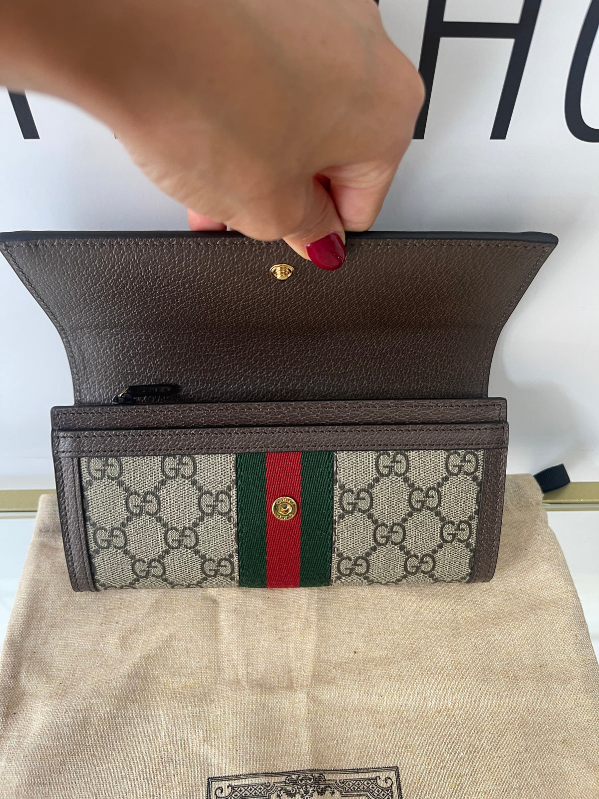 Portafoglio Continental Ophidia GG Gucci