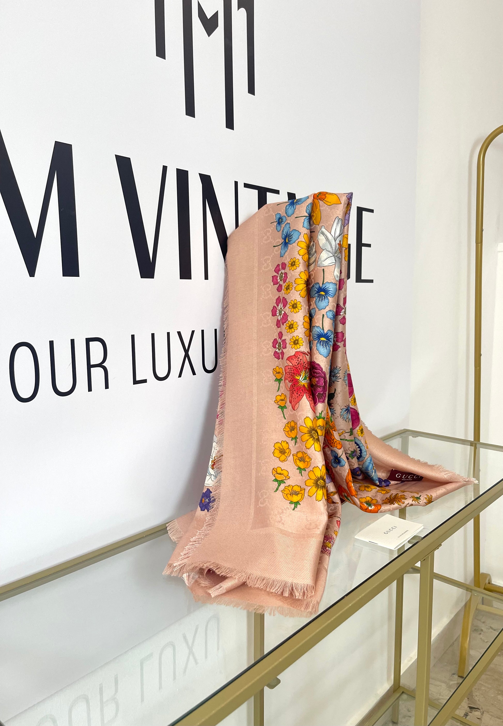 Foulard stampa Floreale Gucci