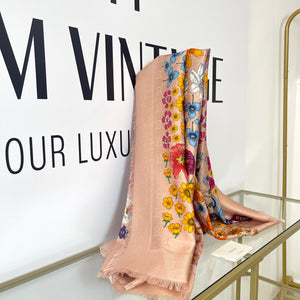 Foulard stampa Floreale Gucci