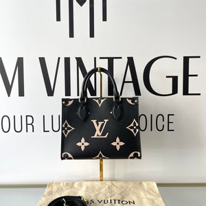 Borsa OnTheGo PM Monogram Empreinte Bicolor Louis Vuitton