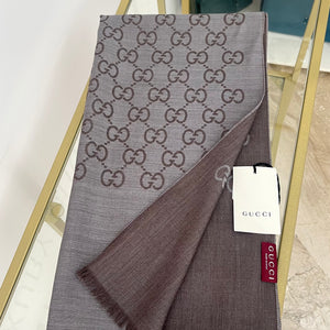 Stola GG in Lana e Seta reversibile Gucci