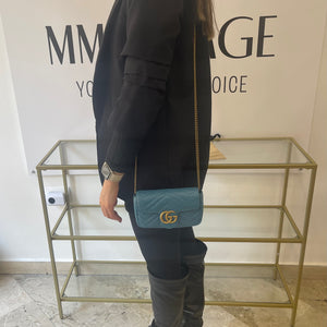 Borsa Mini Marmont GG light blue Gucci