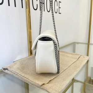 Borsa Mini Marmont GG bianca Gucci