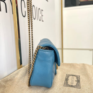 Borsa Mini Marmont GG light blue Gucci