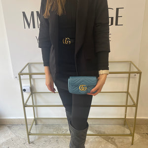 Borsa Mini Marmont GG light blue Gucci