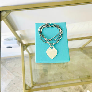 Collana a pallini cuore L Tiffany