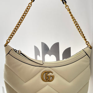 Borsa a spalla Gucci Marmont Bianca