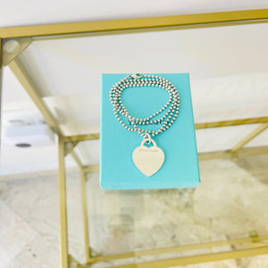 Collana a pallini cuore L Tiffany