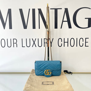 Borsa Mini Marmont GG light blue Gucci