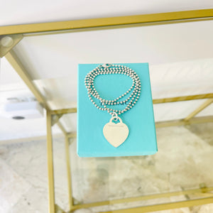 Collana a pallini cuore L Tiffany
