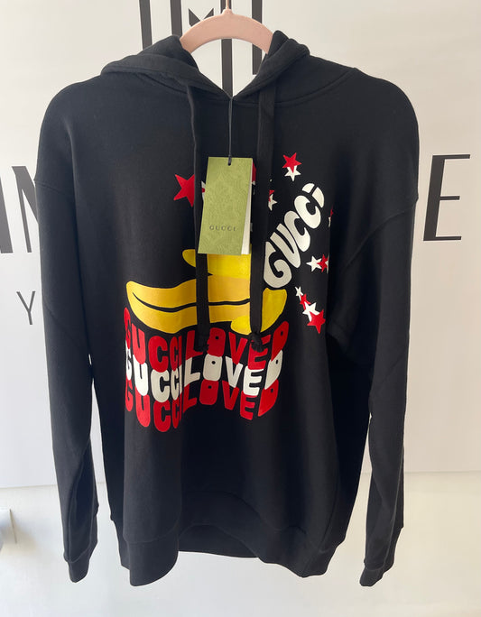 Felpa con cappuccio in cotone Gucci