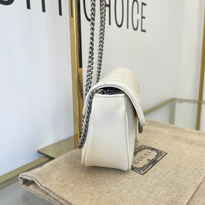 Borsa Mini Marmont GG bianca Gucci