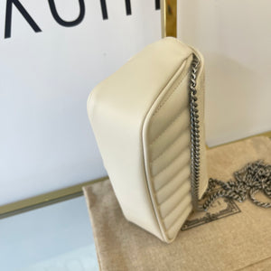 Borsa Mini Marmont GG bianca Gucci