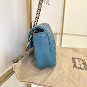 Borsa Mini Marmont GG light blue Gucci