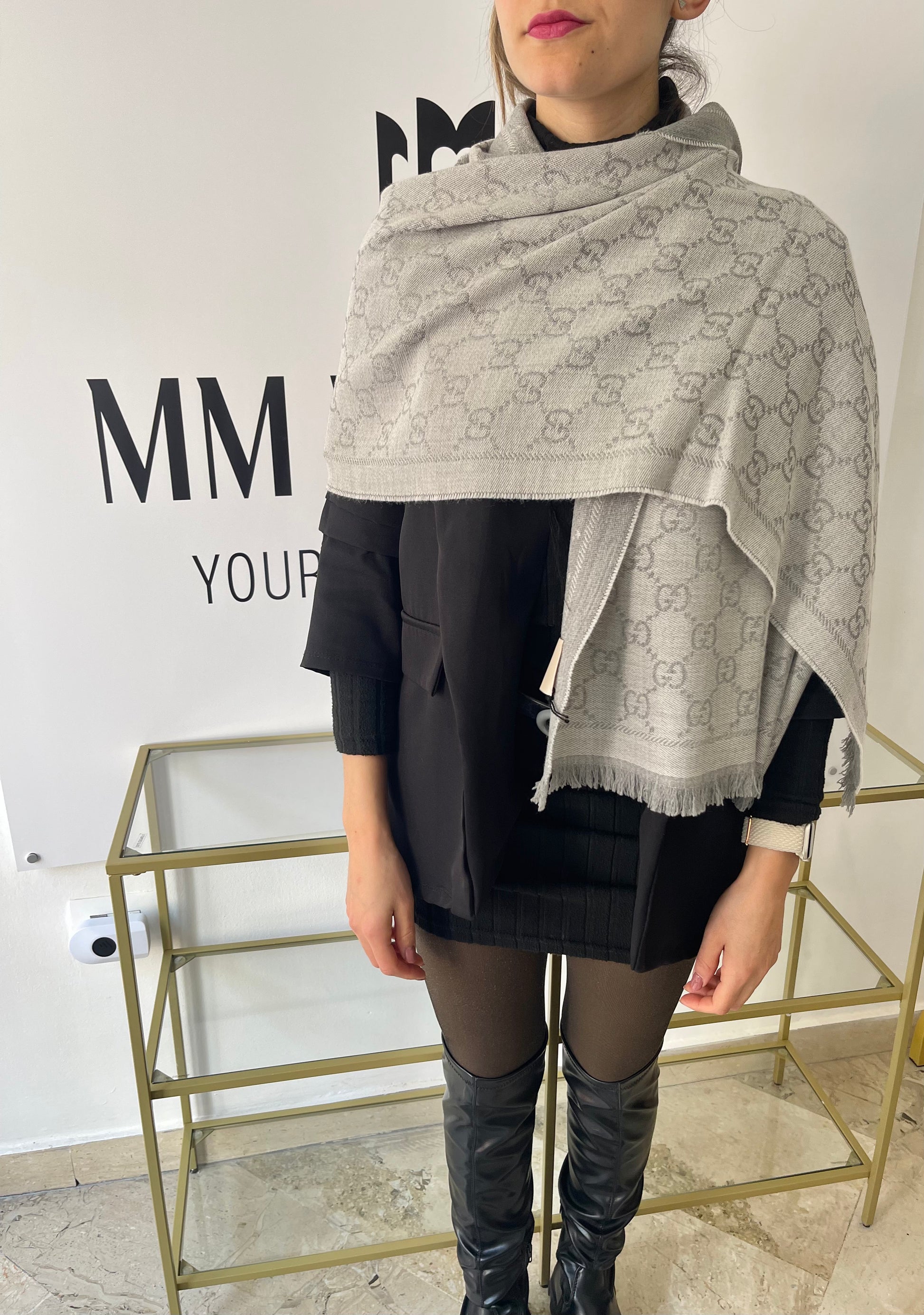 Gg Jacquard Scarf Sciarpa Gg Gucci GG Jacquard Wool Scarf Da 430