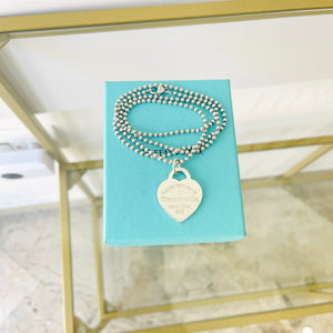 Collana a pallini cuore L Tiffany