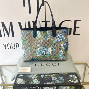 Borsa Shopping GG reversibile Blooms Gucci