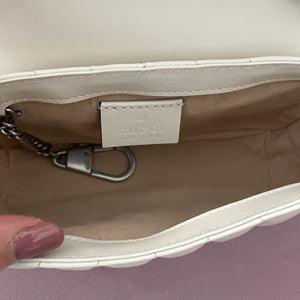 Borsa Mini Marmont GG bianca Gucci