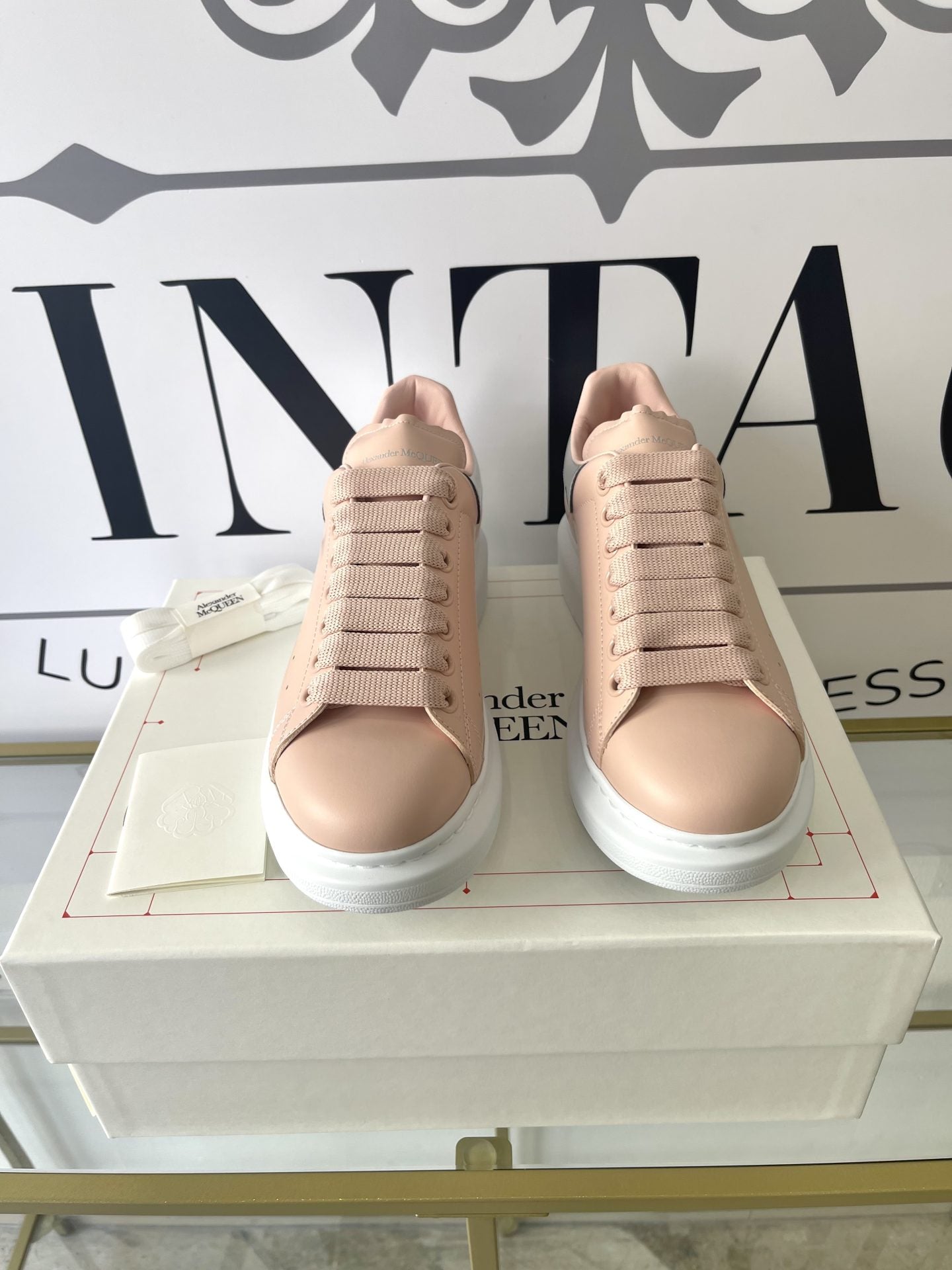 Sneaker Alexander McQueen clay/silver 38