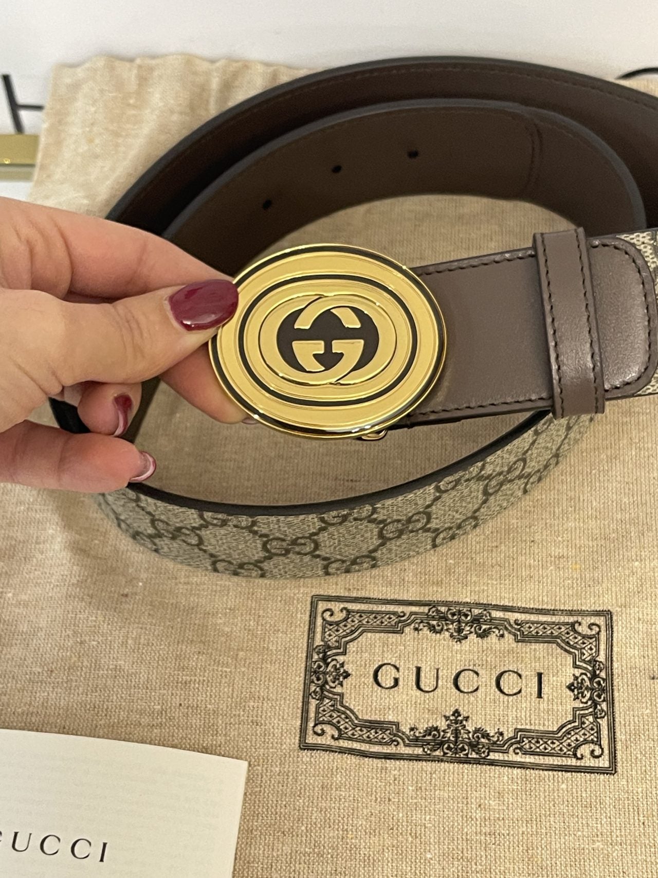 Cintura GG Supreme 4 cm Gucci