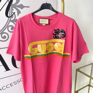 T-Shirt con ricamo Gucci