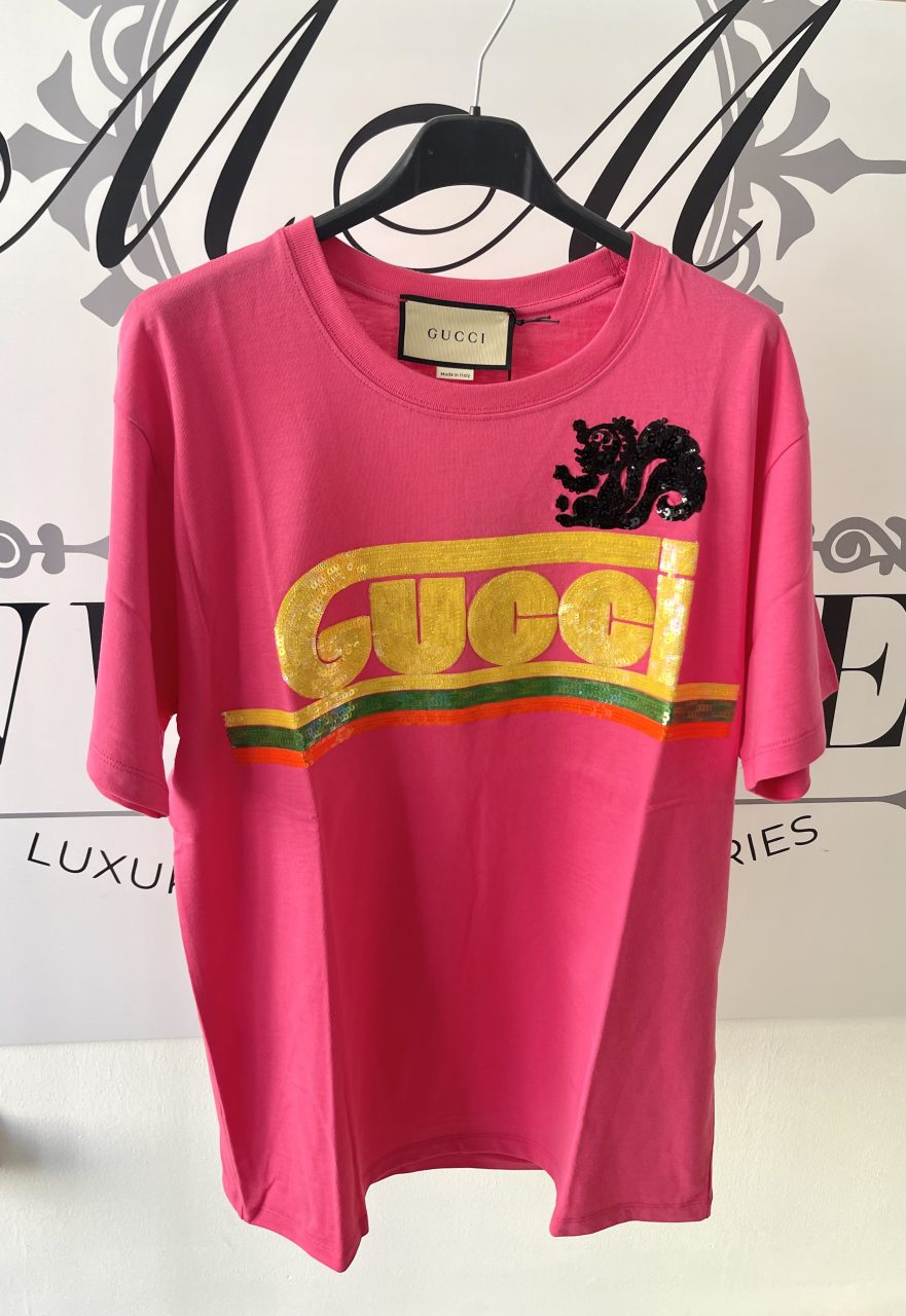 T-Shirt con ricamo Gucci