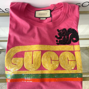 T-Shirt con ricamo Gucci