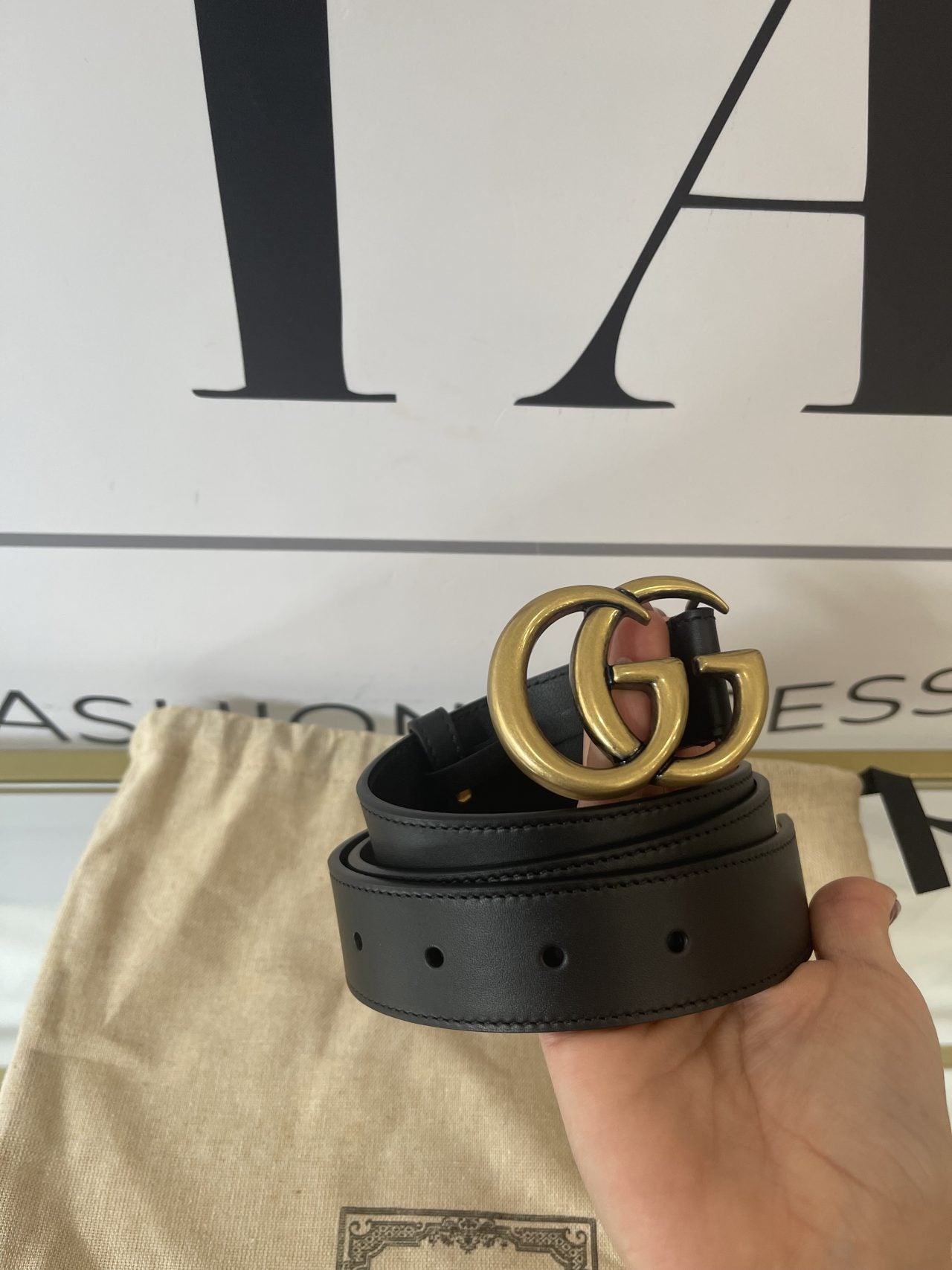 Cintura Gucci GG Marmont 3cm