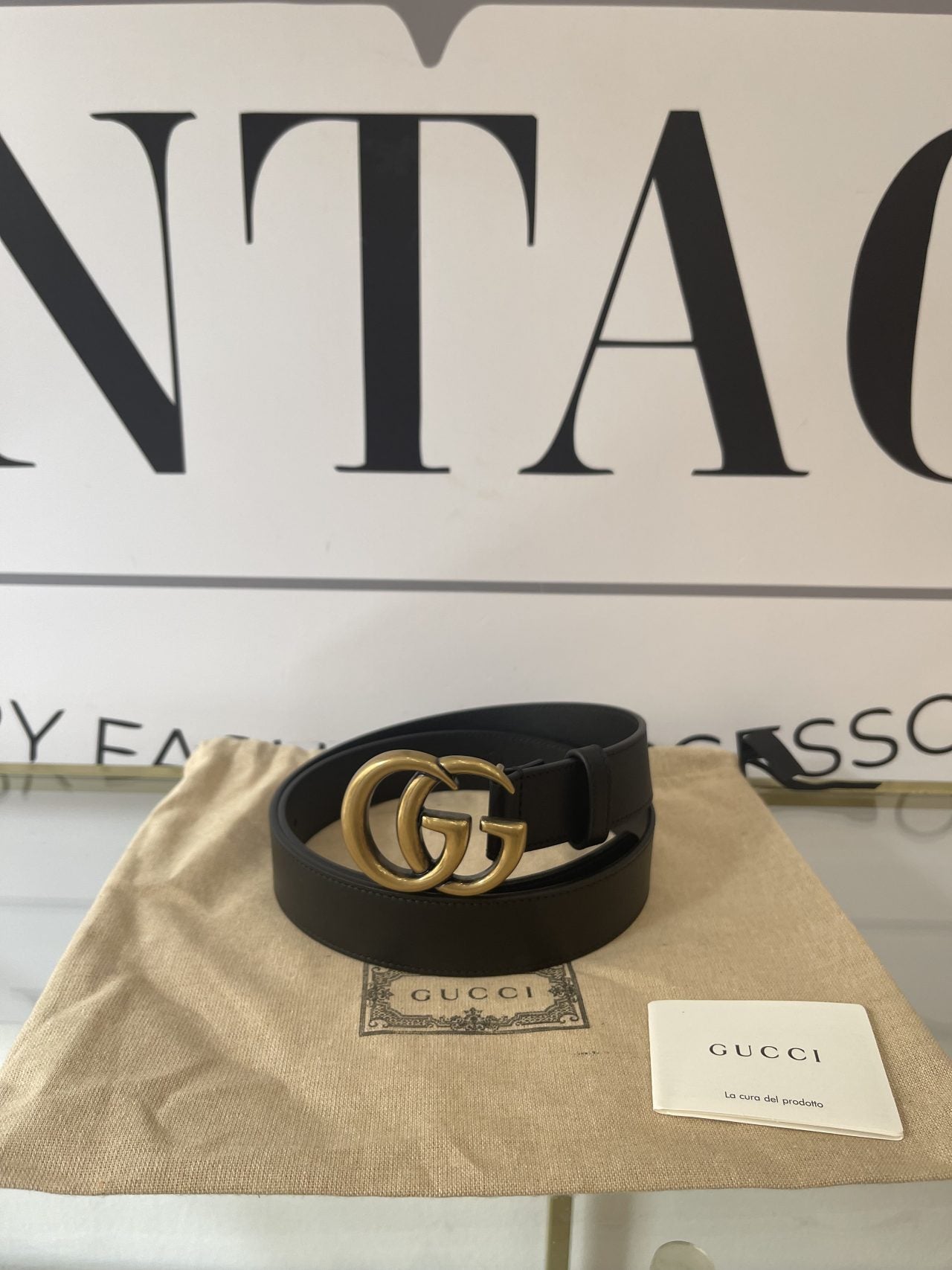 Cintura Gucci GG Marmont 3cm