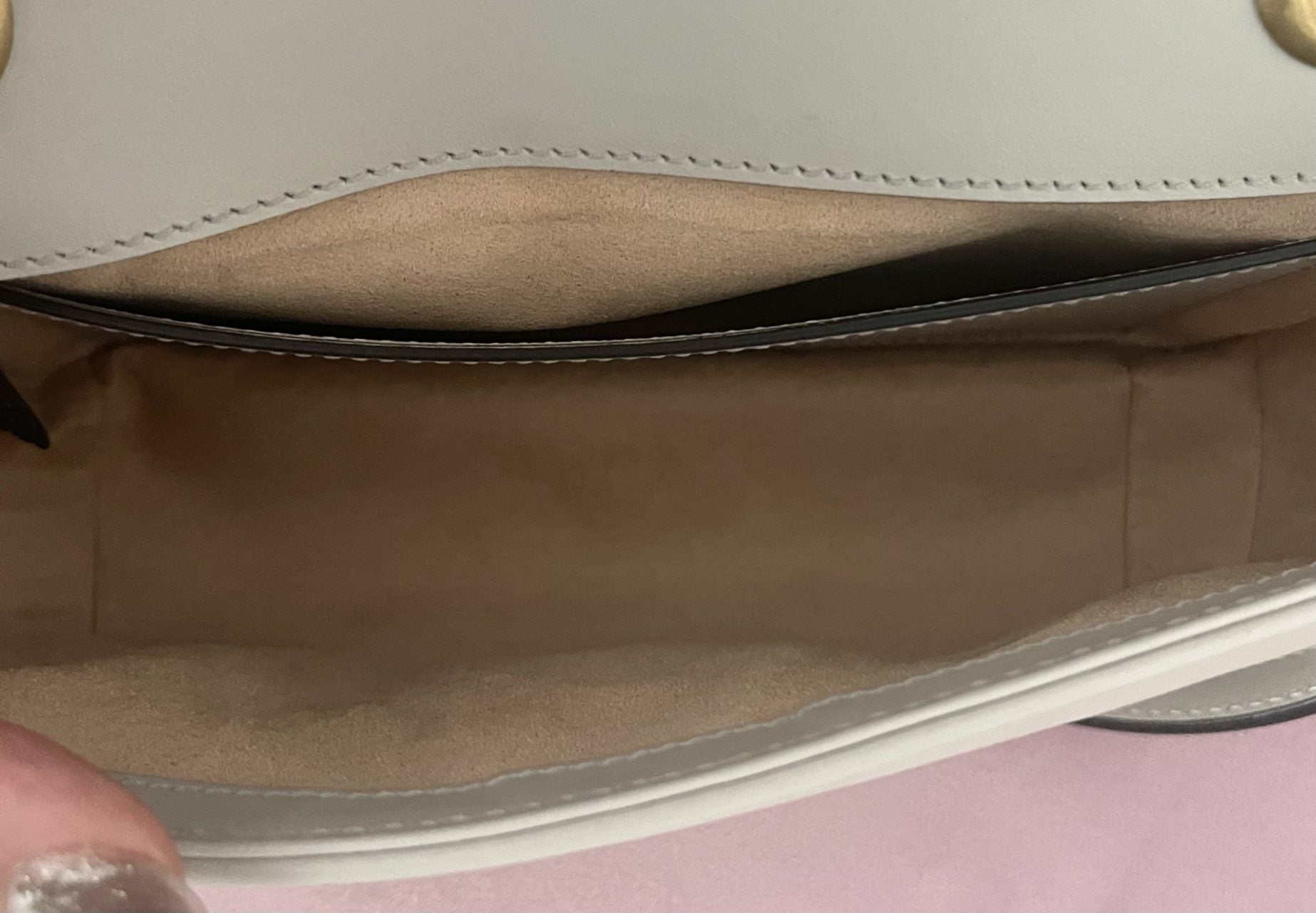 Borsa Marmont 22 GG grigio chiaro Gucci