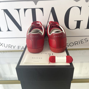 Sneaker Ace con incrocio GG rosso Gucci