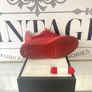 Sneaker Ace con incrocio GG rosso Gucci