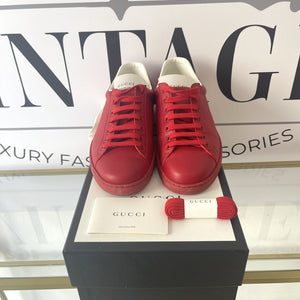 Sneaker Ace con incrocio GG rosso Gucci