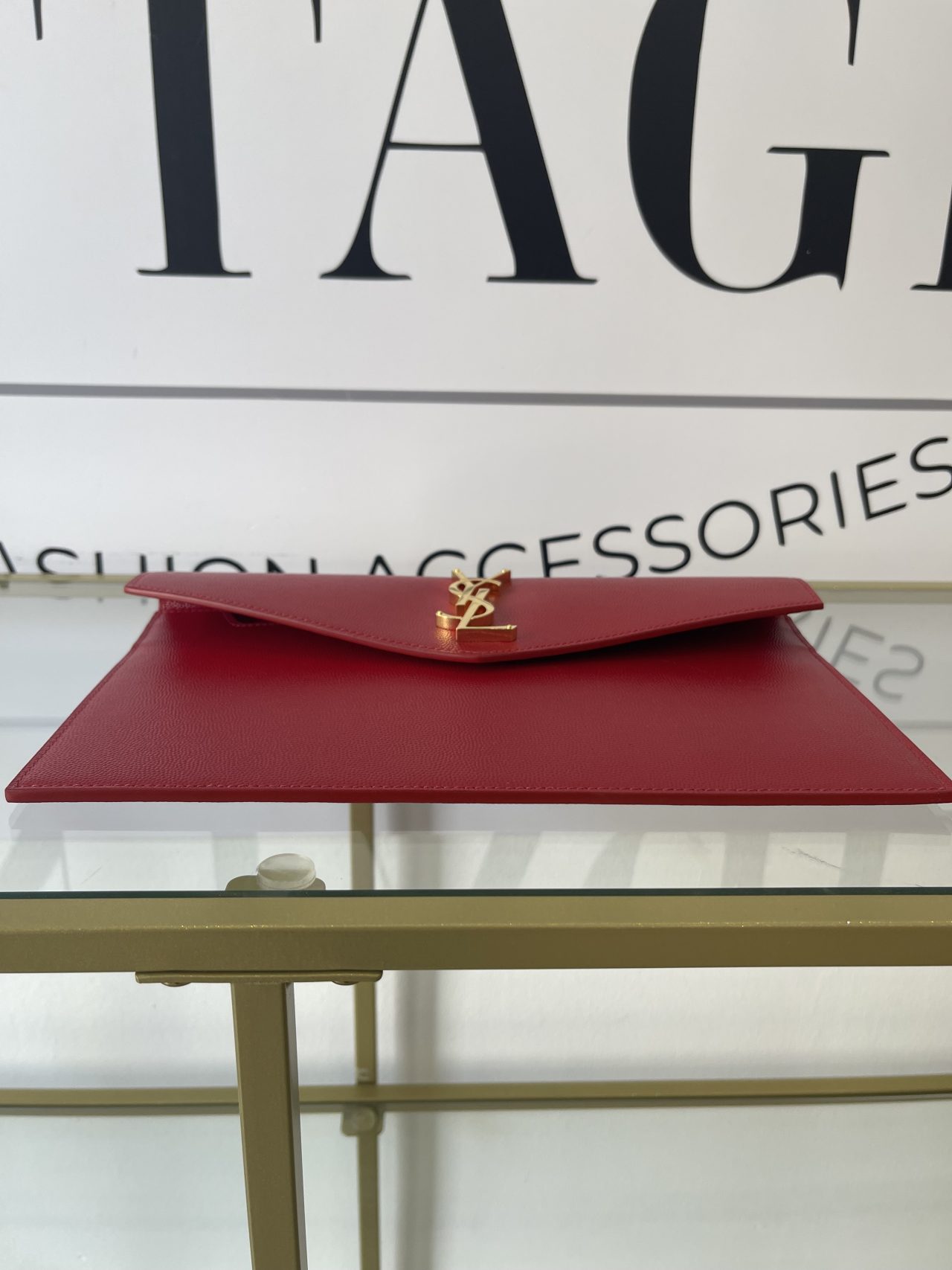 Pochette Uptown rouge YSL