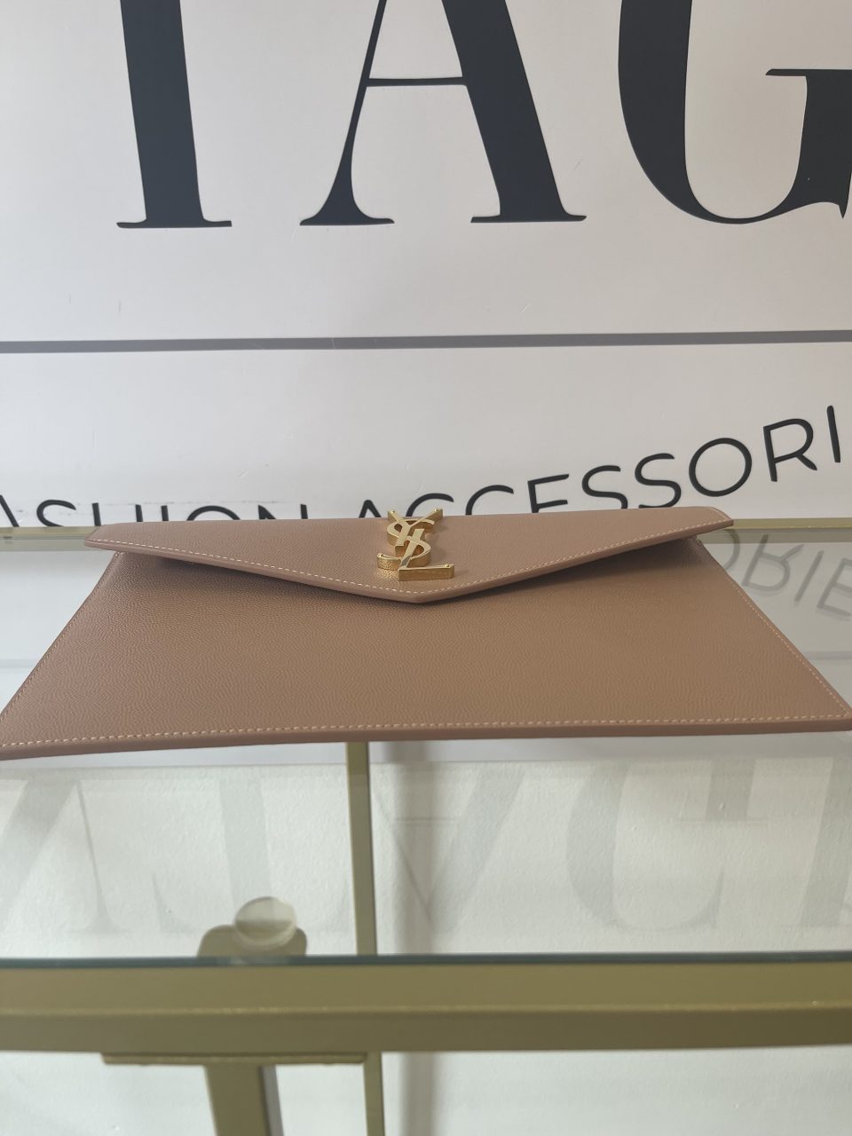 Pochette Uptown rosa antico YSL