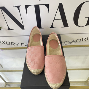 Espadrillas GG in tessuto rosa 39