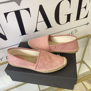 Espadrillas GG in tessuto rosa 39