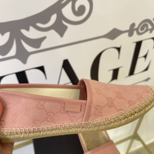 Espadrillas GG in tessuto rosa 39