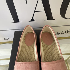 Espadrillas GG in tessuto rosa 39