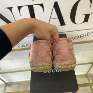 Espadrillas GG in tessuto rosa 39