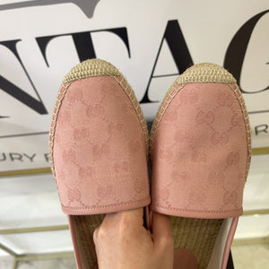 Espadrillas GG in tessuto rosa 39